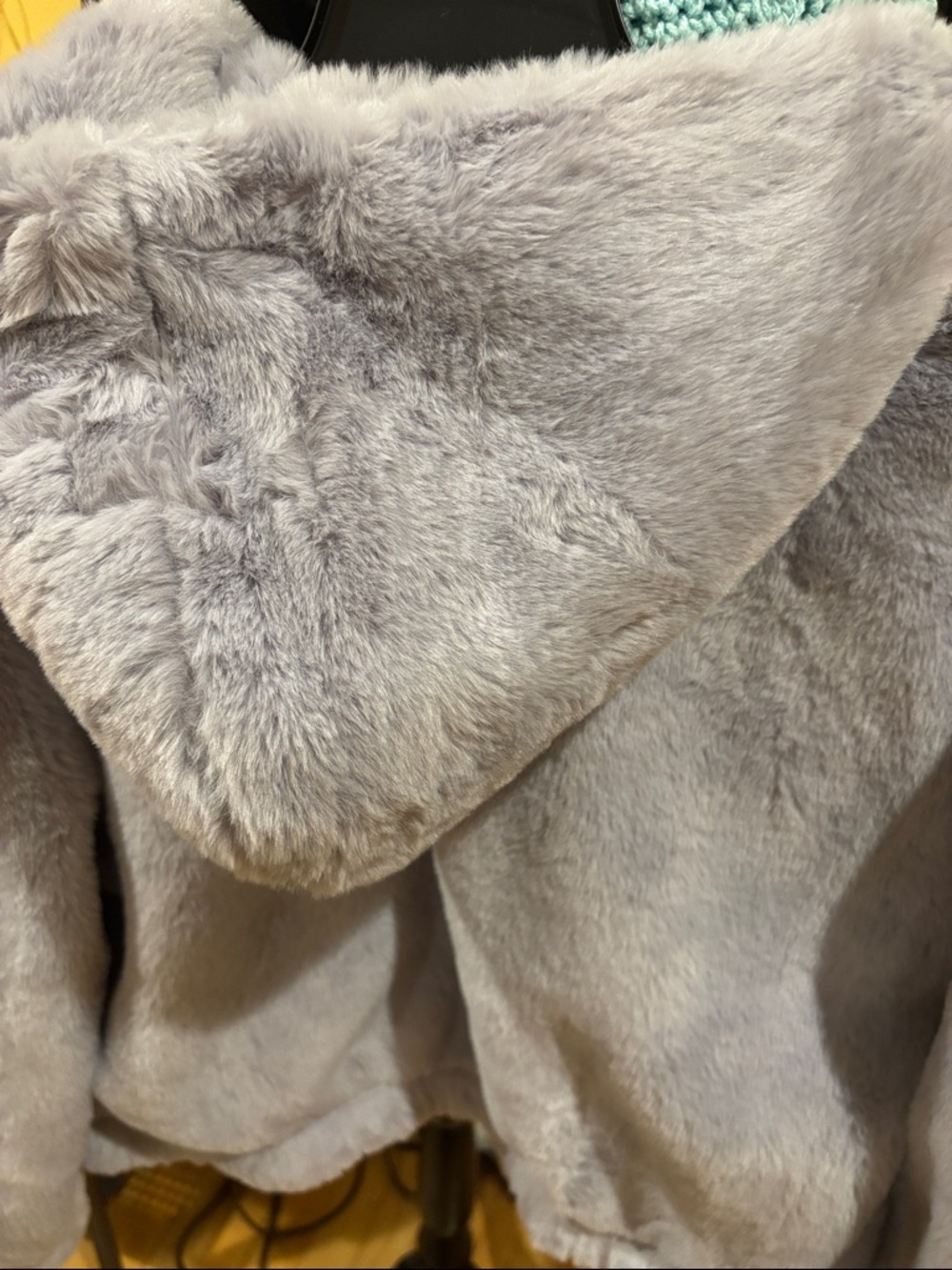UGG-Mandy Faux Fur Zip Hoodie-Cloudy Grey - Picture 5 of 6